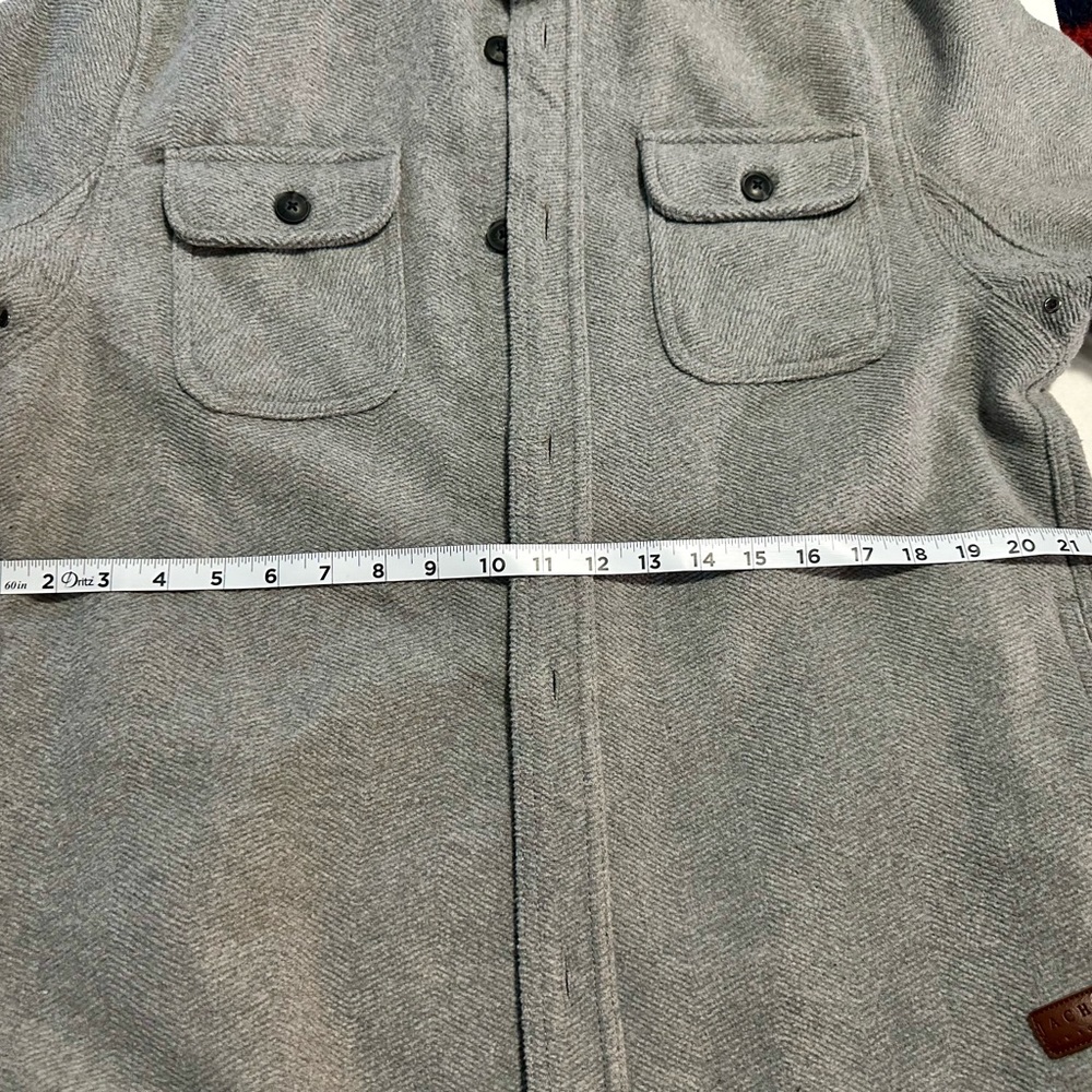 Jachs Men’s Gray Heavyweight Shirt Jacket | Size … - image 2